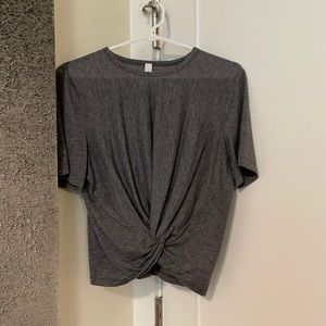 Lululemon Grey Twist Top - like new!